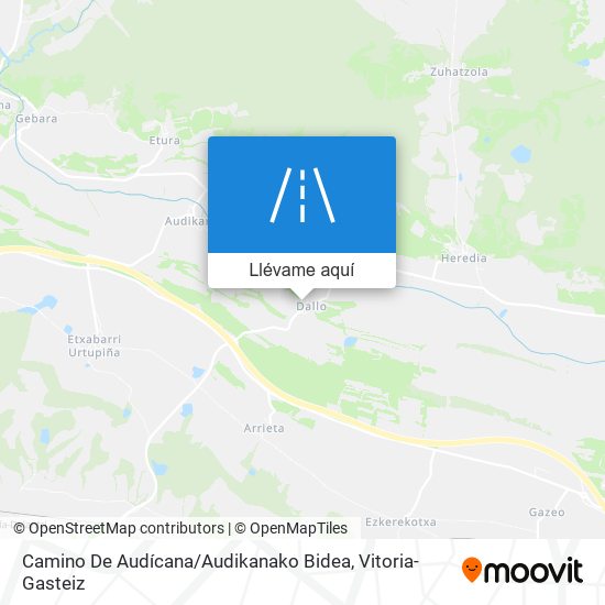 Mapa Camino De Audícana / Audikanako Bidea