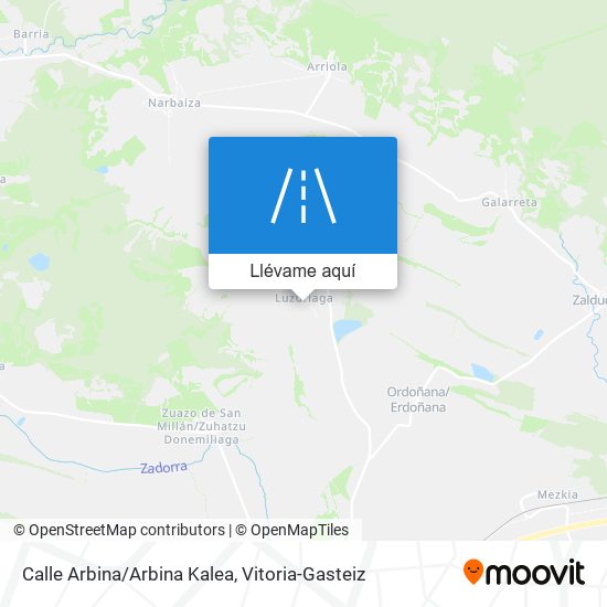 Mapa Calle Arbina/Arbina Kalea