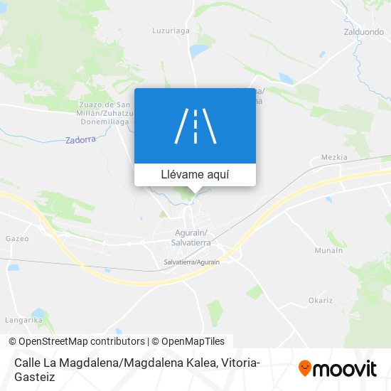 Mapa Calle La Magdalena / Magdalena Kalea