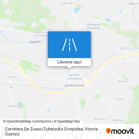 Mapa Carretera De Zuazo / Zuhatzuko Errepidea