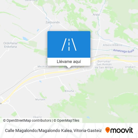Mapa Calle Magalondo / Magalondo Kalea