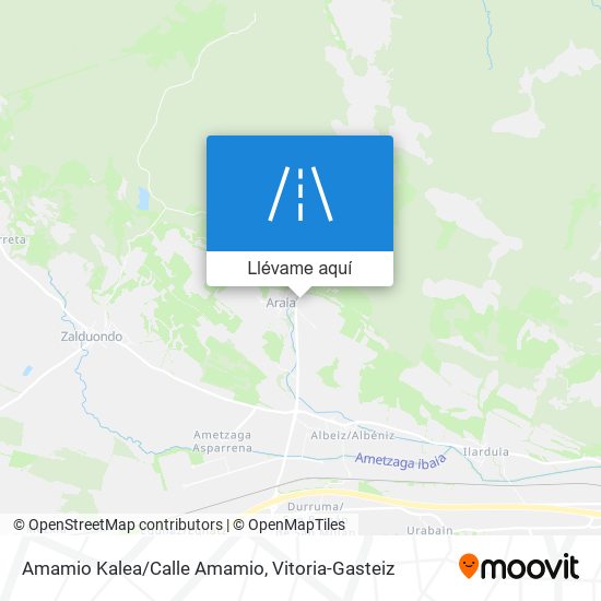Mapa Amamio Kalea/Calle Amamio