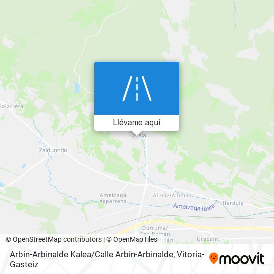 Mapa Arbin-Arbinalde Kalea / Calle Arbin-Arbinalde