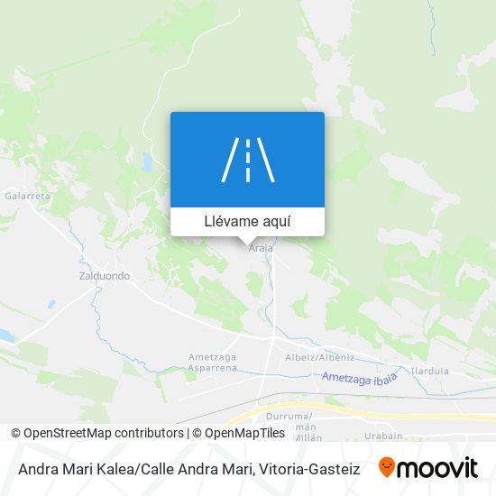 Mapa Andra Mari Kalea / Calle Andra Mari