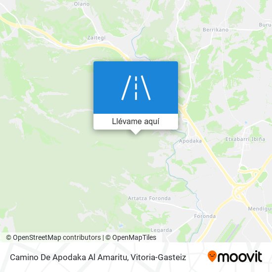 Mapa Camino De Apodaka Al Amaritu