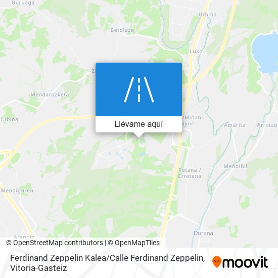 Mapa Ferdinand Zeppelin Kalea / Calle Ferdinand Zeppelin