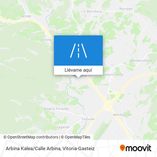 Mapa Arbina Kalea/Calle Arbina