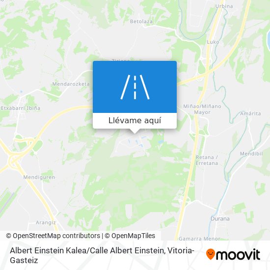 Mapa Albert Einstein Kalea / Calle Albert Einstein