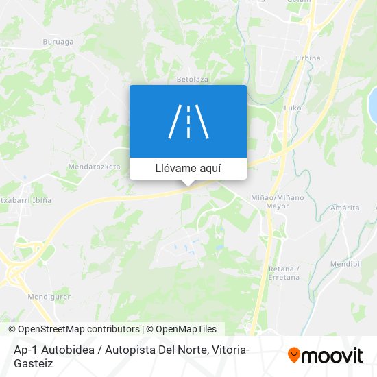 Mapa Ap-1 Autobidea / Autopista Del Norte