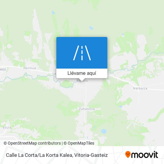 Mapa Calle La Corta/La Korta Kalea