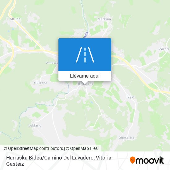 Mapa Harraska Bidea / Camino Del Lavadero