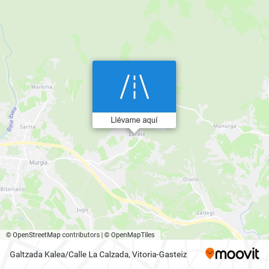 Mapa Galtzada Kalea / Calle La Calzada