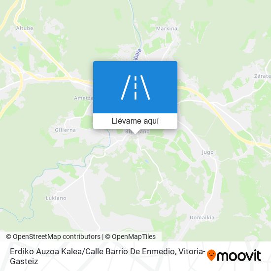 Mapa Erdiko Auzoa Kalea / Calle Barrio De Enmedio