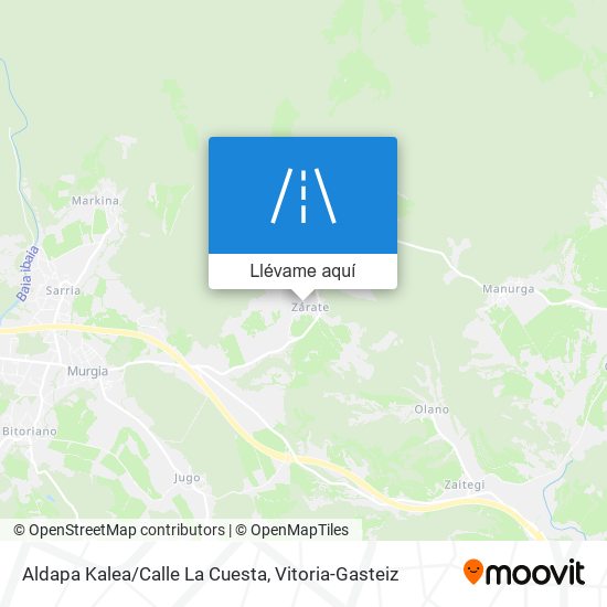 Mapa Aldapa Kalea/Calle La Cuesta