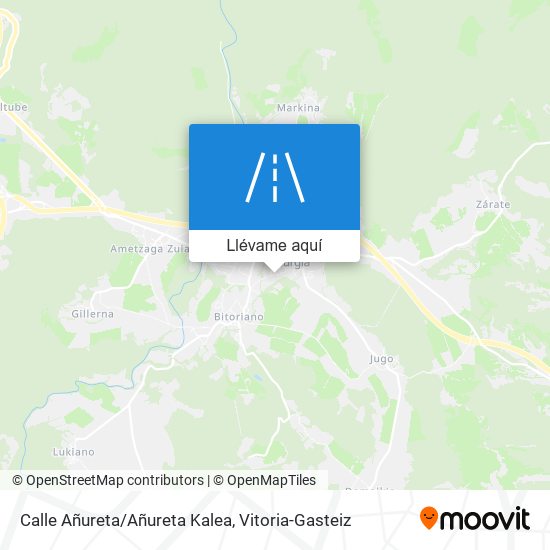 Mapa Calle Añureta/Añureta Kalea