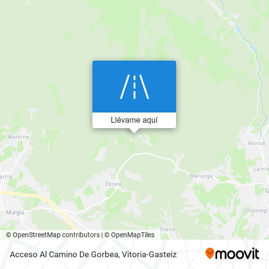 Mapa Acceso Al Camino De Gorbea