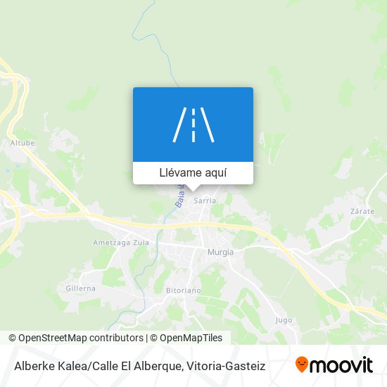 Mapa Alberke Kalea / Calle El Alberque