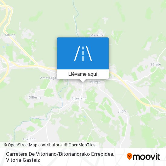 Mapa Carretera De Vitoriano / Bitorianorako Errepidea