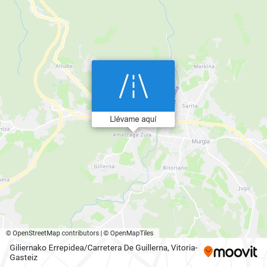 Mapa Giliernako Errepidea / Carretera De Guillerna