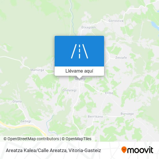 Mapa Areatza Kalea/Calle Areatza