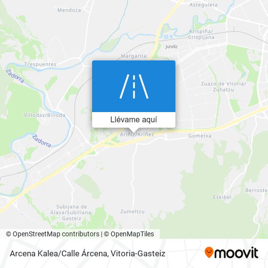 Mapa Arcena Kalea/Calle Árcena