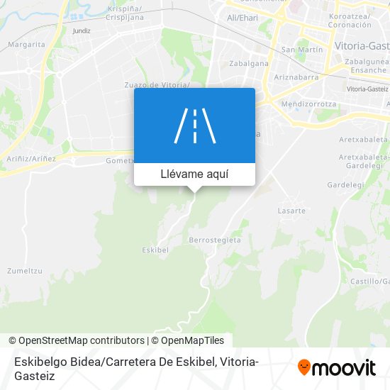 Mapa Eskibelgo Bidea / Carretera De Eskibel