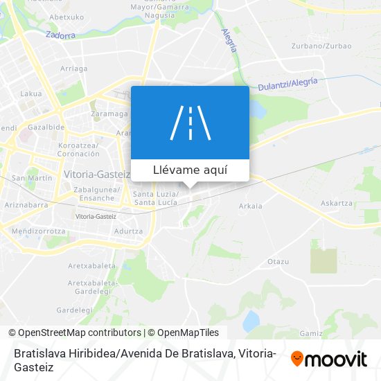 Mapa Bratislava Hiribidea / Avenida De Bratislava