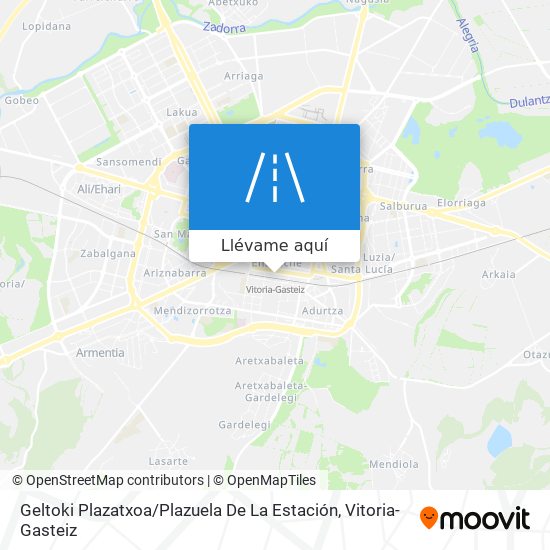 Mapa Geltoki Plazatxoa / Plazuela De La Estación