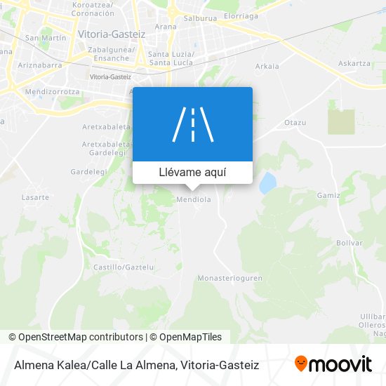 Mapa Almena Kalea/Calle La Almena