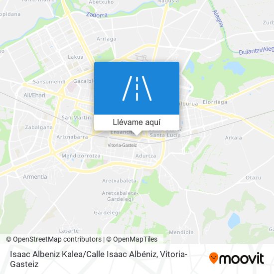 Mapa Isaac Albeniz Kalea / Calle Isaac Albéniz