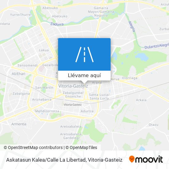 Mapa Askatasun Kalea / Calle La Libertad