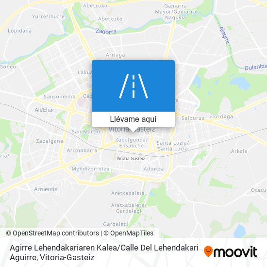 Mapa Agirre Lehendakariaren Kalea / Calle Del Lehendakari Aguirre