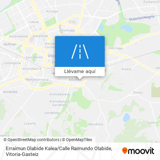 Mapa Erraimun Olabide Kalea / Calle Raimundo Olabide