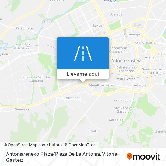 Mapa Antoniareneko Plaza / Plaza De La Antonia