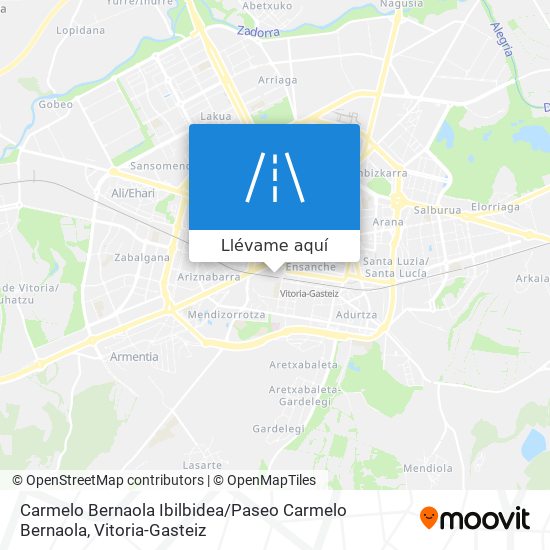 Mapa Carmelo Bernaola Ibilbidea / Paseo Carmelo Bernaola