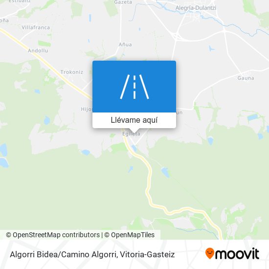 Mapa Algorri Bidea/Camino Algorri