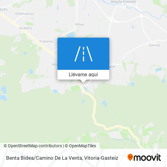 Mapa Benta Bidea/Camino De La Venta