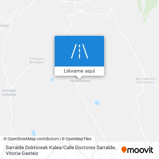 Mapa Sarralde Doktoreak Kalea / Calle Doctores Sarralde