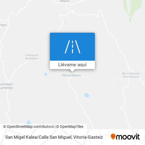 Mapa San Migel Kalea / Calle San Miguel