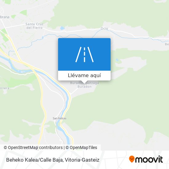 Mapa Beheko Kalea/Calle Baja