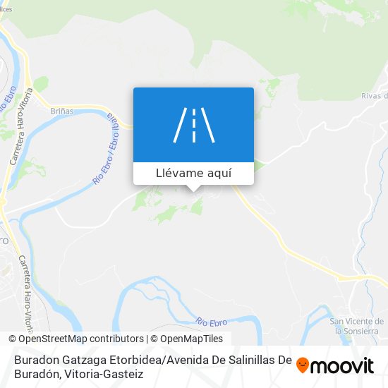 Mapa Buradon Gatzaga Etorbidea / Avenida De Salinillas De Buradón