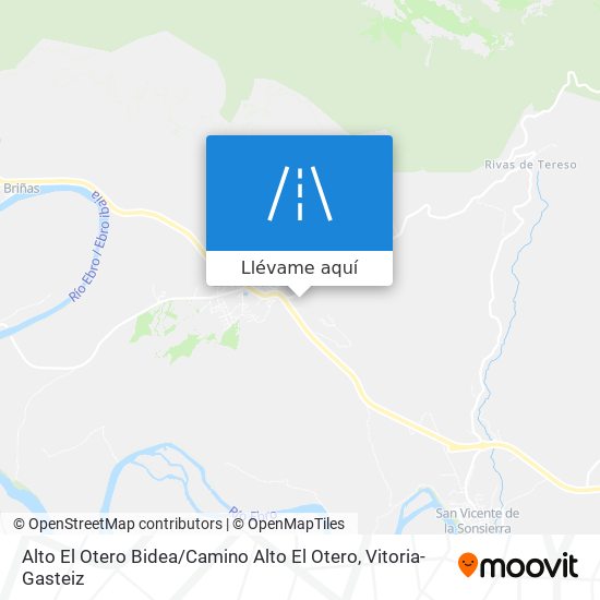Mapa Alto El Otero Bidea / Camino Alto El Otero