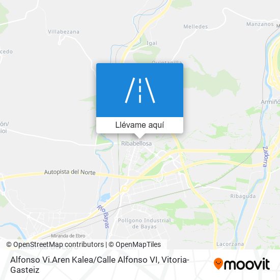 Mapa Alfonso Vi.Aren Kalea / Calle Alfonso VI