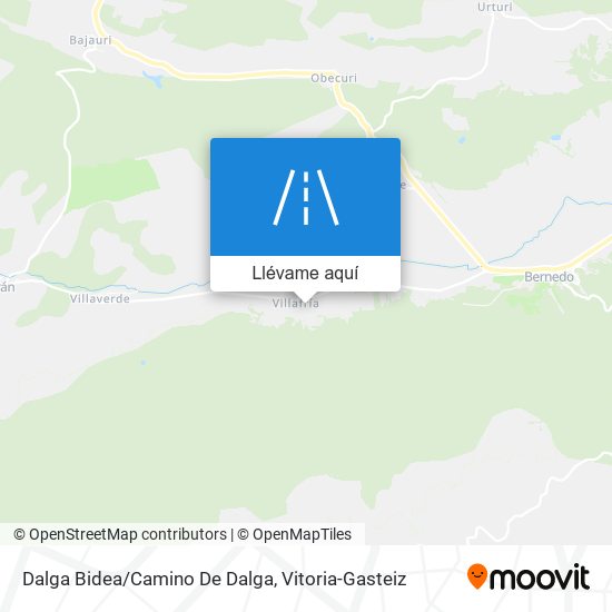 Mapa Dalga Bidea/Camino De Dalga