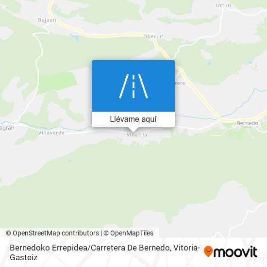 Mapa Bernedoko Errepidea / Carretera De Bernedo