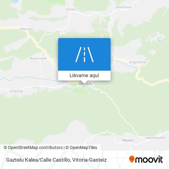 Mapa Gaztelu Kalea/Calle Castillo