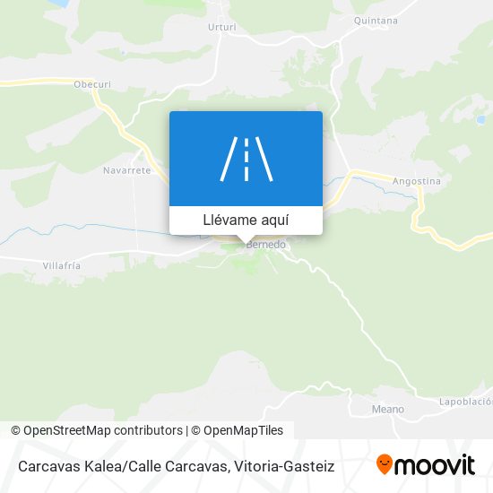 Mapa Carcavas Kalea/Calle Carcavas