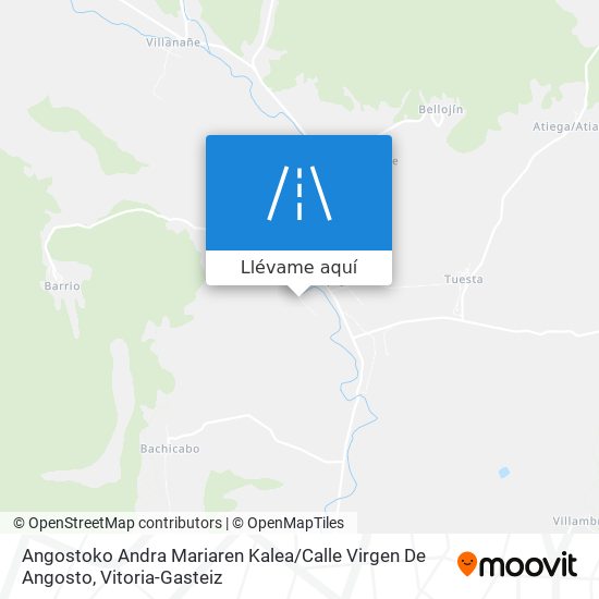 Mapa Angostoko Andra Mariaren Kalea / Calle Virgen De Angosto