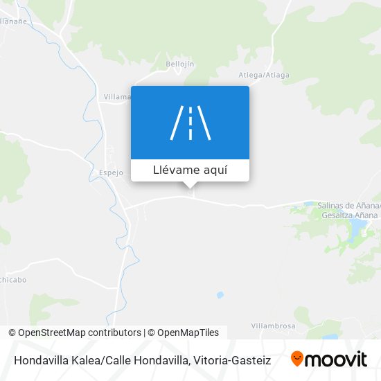 Mapa Hondavilla Kalea / Calle Hondavilla