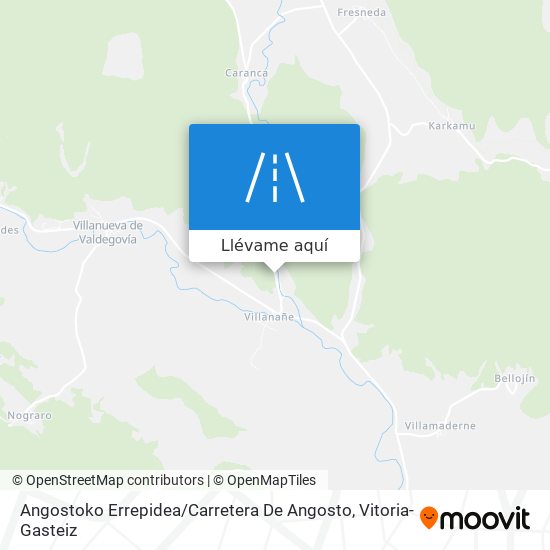 Mapa Angostoko Errepidea / Carretera De Angosto